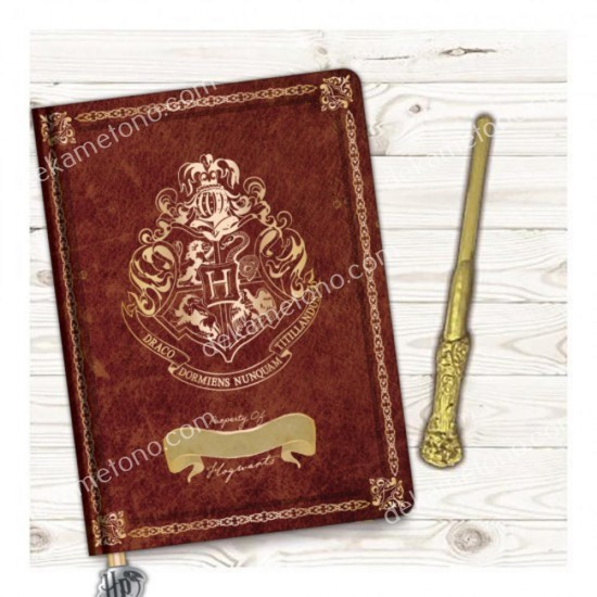 harry potter notebook & pen set - crest & customise 08.00.0242