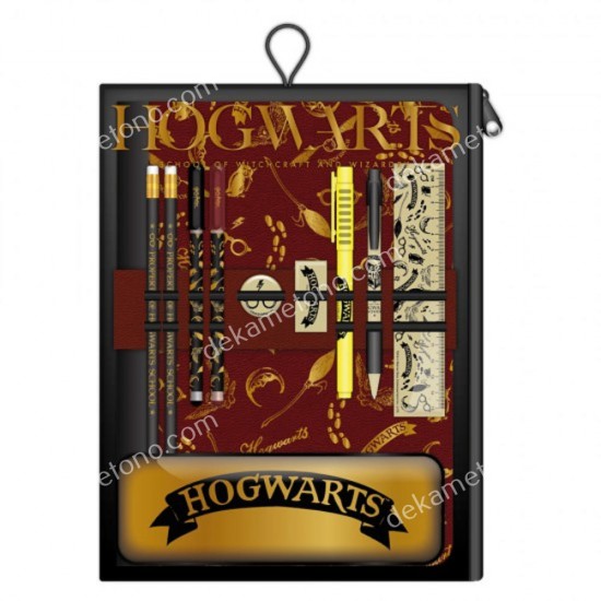 harry potter bumper stationery wallet hogwarts black 08.00.0239