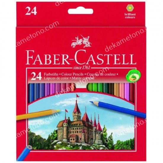 ξυλομπογιεσ faber castell 24χρωματα 02.05.0020