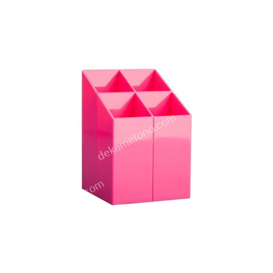 μολυβοθηκη τετραγωνη ροζ 01.15.0007