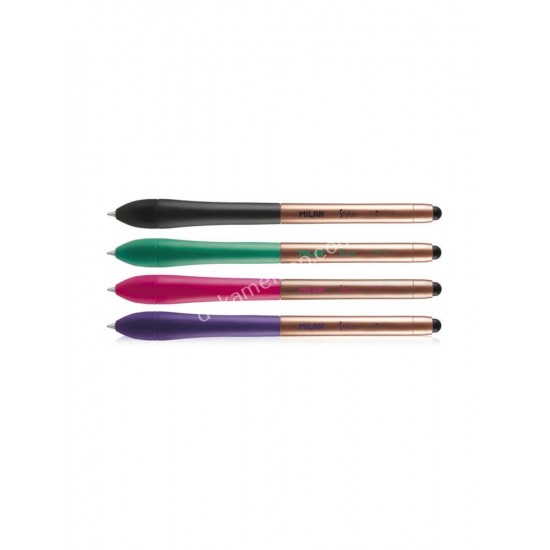 στυλο διαρκειασ αφησ stylus copper 1.0μμ μπλε 4 χρωματα milan 02.12.0322
