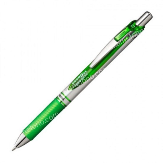 στυλο pentel energel metal tip 0,7mm λαχανι 02.12.0117
