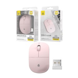 WIRELESS OPTICAL MOUSE PINK