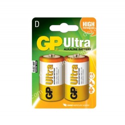 ULTRA BATTERY ALKALIKI D PACKAGE OF 2 PIECES GP 