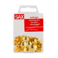 METAL BRUSHES COLOR GOLD IN BLISTER 80 PIECES SAX