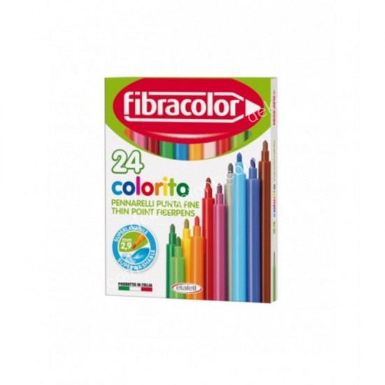 μαρκαδοροι fibracolor colorito 24χρωματων 02.03.0031