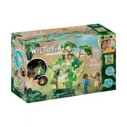 71009 LIGHTED TROPICAL TREE AND EXPLORERS
