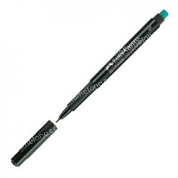 FABER CASTELL PERMANENT S BLACK WITH Eraser 1525 