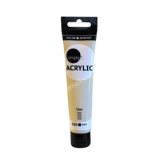 ακρυλικο χρωμα ζωγραφικησ simply 75 ml cream 02.06.0031