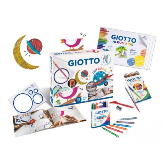 σετ δημιουργιασ giotto art lab easy drawing 07.00.0022