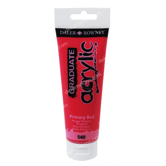 ακρυλικο χρωμα ζωγραφικησ graduate acrylic 120ml primary red 02.06.0028