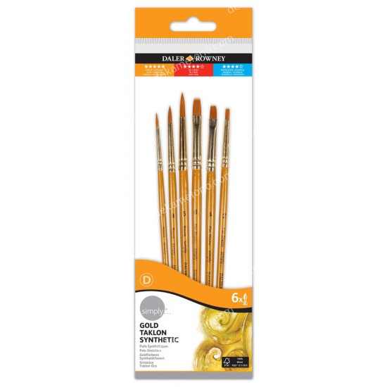 πινελα daler rowner σετ 6τεμ simply gold 02.07.0092