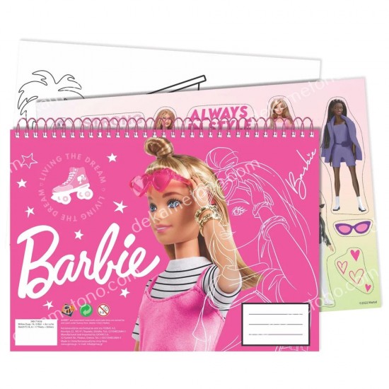 μπλοκ ζωγραφικησ α4 barbie gim 02.08.0071