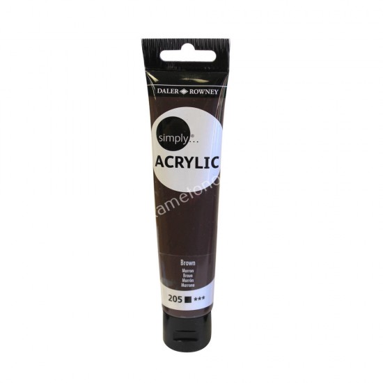 ακρυλικο χρωμα ζωγραφικησ simply 75 ml brown 07.00.0002