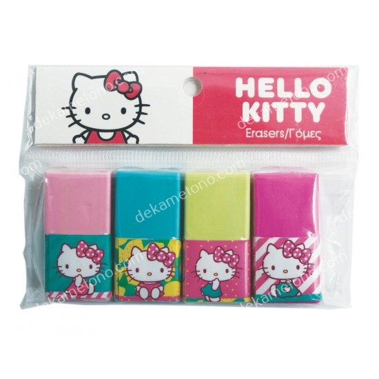 σετ 4 γομεσ hello kitty lemonade gim 02.16.0065