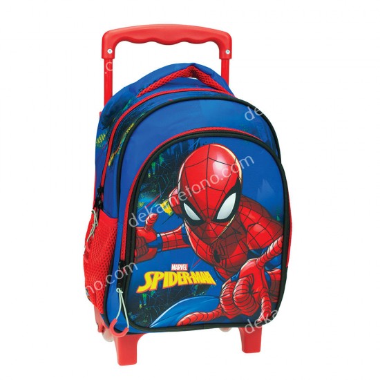 τσαντα τρολλευ νηπιου spiderman blue net gim 03.00.0067