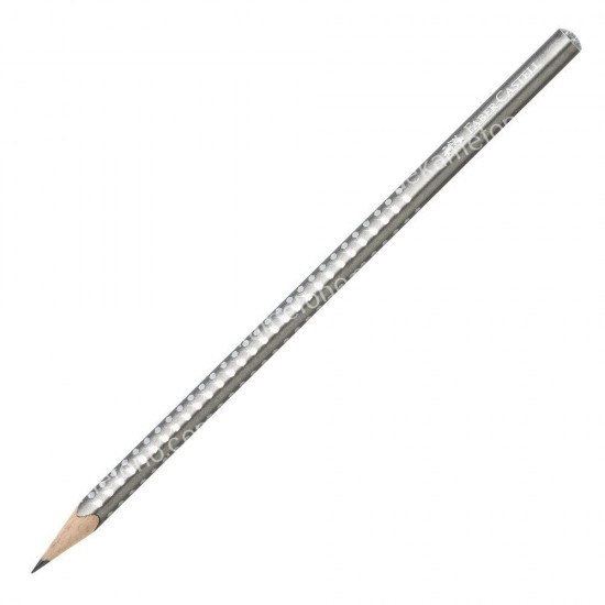 μολυβι faber castell grip sparkle ασημι 02.14.0030