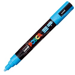 ΜΑΡΚΑΔΟΡΟΣ POSCA PC-5M UNI BALL ΓΑΛΑΖΙΟ