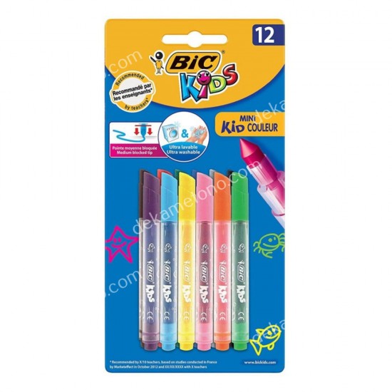 μαρκαδοροι bic mini couleur 12 τεμ. 02.03.0004