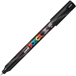 ΜΑΡΚΑΔΟΡΟΣ ΛΕΠΤΟΣ UNI POSCA  0.7mm PC-1MR ΜΑΥΡΟ