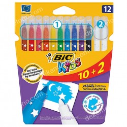 ΜΑΡΚΑΔΟΡΟΙ BIC "ΖΩΓΡΑΦΙΣΕ & ΣΒΗΣΕ" (10+2 ΔΩΡΟ)