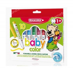 ΜΑΡΚΑΔΟΡΟΙ BABY COLOR 10 ΧΡΩΜΑΤΩΝ FIBRACOLOR