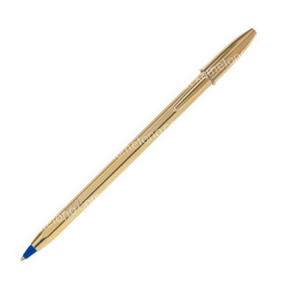 στυλο bic crystal celebrate gold μπλε 02.12.0246