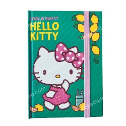 ΜΠΛΟΚΑΚΙ ΜΕ ΛΑΣΤΙΧΟ HELLO KITTY LEMONADE 15X10CM GIM 