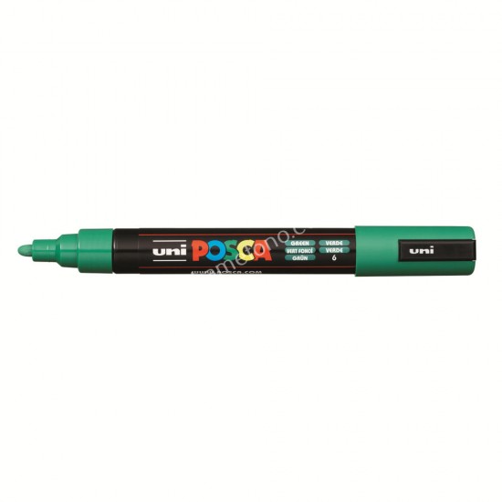 μαρκαδοροσ posca pc-5m uni ball πρασινο 02.03.0091