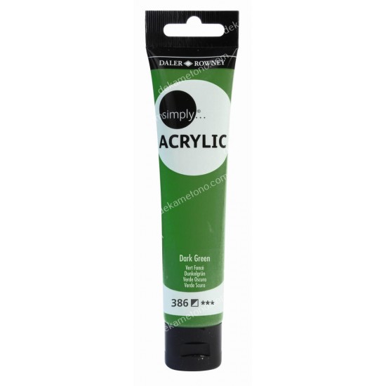 ακρυλικο χρωμα ζωγραφικησ simply 75 ml dark green 02.06.0035