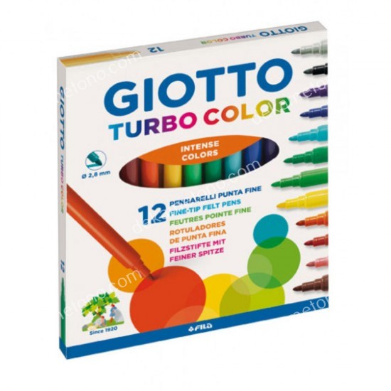 μαρκαδοροι giotto turbo color 12τεμ 02.03.0009