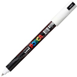 ΜΑΡΚΑΔΟΡΟΣ ΛΕΠΤΟΣ UNI POSCA  0.7mm PC-1MR ΑΣΠΡΟ