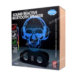 SOUND REACTIVE BLUETHOOTH SPEAKER SKULL