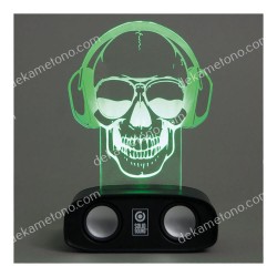 SOUND REACTIVE BLUETHOOTH SPEAKER SKULL