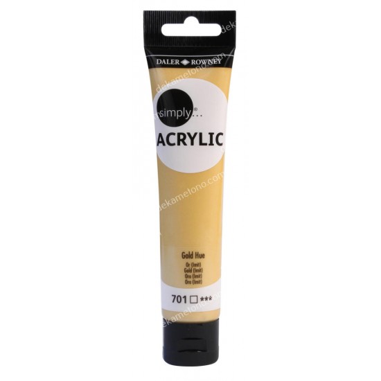 ακρυλικο χρωμα ζωγραφικησ simply 75 ml gold 02.06.0044