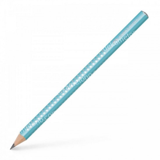 μολυβι faber castell grip sparkle jumbo τιρκουαζ 02.14.0124