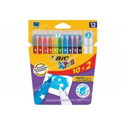 κηρομπογιεσ 12 τεμαχια bic kids plastidecor 02.06.0003