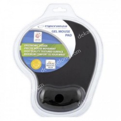 MOUSE PAD GEL EA-137K ΜΑΥΡΟ ESPERANZA