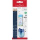 ΣΕΤ 3 ΜΟΛΥΒΙΑ ΓΟΜΑ ΞΥΣΤΡΑ FABER CASTELL σετ 3 μολυβια γομα ξυστρα faber castell 02.14.0147