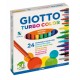 ΜΑΡΚΑΔΟΡΟΙ GIOTTO TURBO COLOR 24ΤΕΜ μαρκαδοροι giotto turbo color 24τεμ 02.03.0034
