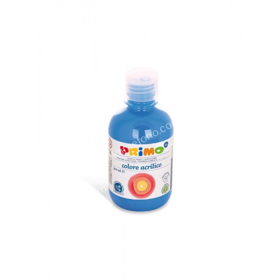 ακρυλικη τεμπερα μπουκαλι 300ml ανοιχτο μπλε cyan primo 02.04.0054