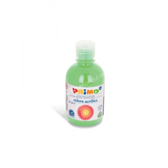 ακρυλικη τεμπερα μπουκαλι 300ml fluo πρασινο bright green primo 02.04.0094