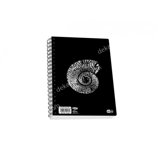 τετραδιο σπιραλ black and white a4 2θεματων νο9072 skag 02.11.0334