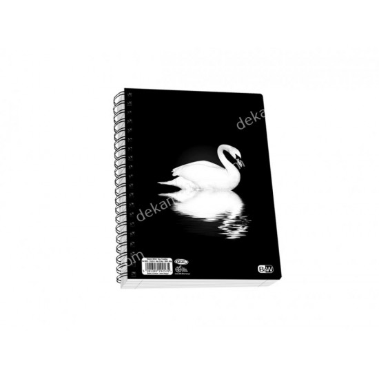 τετραδιο σπιραλ black and white a4 2θεματων νο9072 skag 02.11.0334