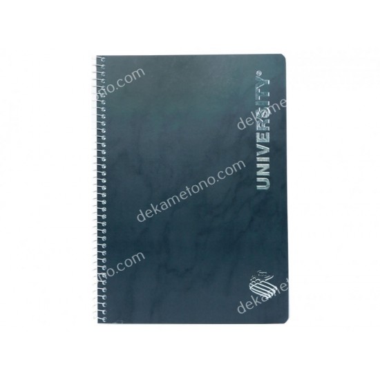 τετραδιο σπιραλ university silver 17*25 2θεματων νο9102 skag 02.11.0333