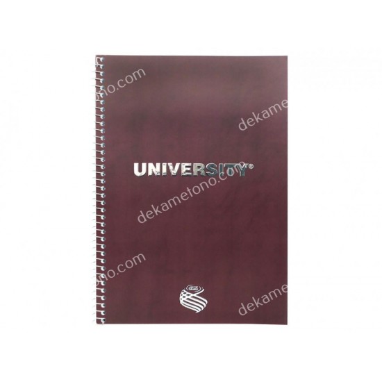 τετραδιο σπιραλ university silver 17*25 2θεματων νο9102 skag 02.11.0333