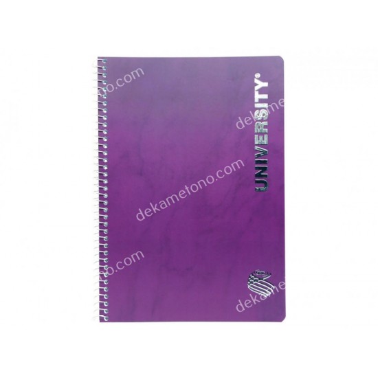 τετραδιο σπιραλ university silver 17*25 2θεματων νο9102 skag 02.11.0333