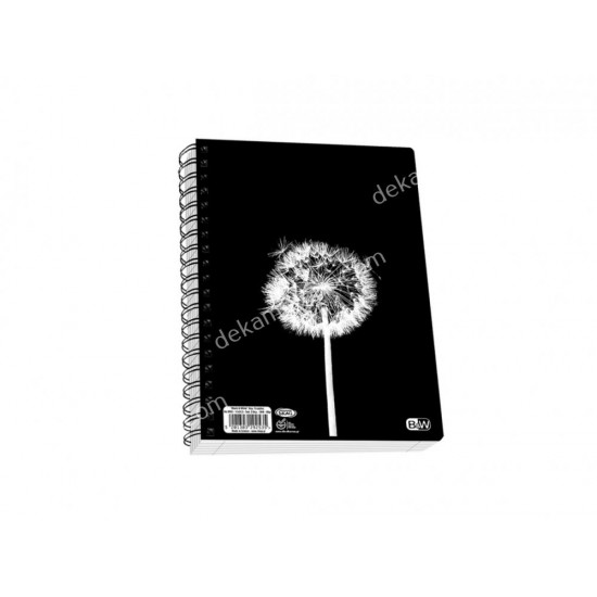 τετραδιο σπιραλ black and white 17*25 3θεματων νο9063 skag 02.11.0337