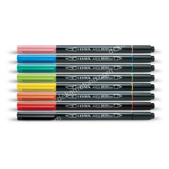 μαρκαδοροσ πινελο aqua brush duo brown orche 02.03.0066