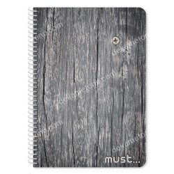 ΤΕΤΡΑΔΙΟ ΣΠΙΡΑΛ Α4 MUST WOODS 1ΘΕΜΑΤΟΣ, 30 ΦΥΛΛΑ